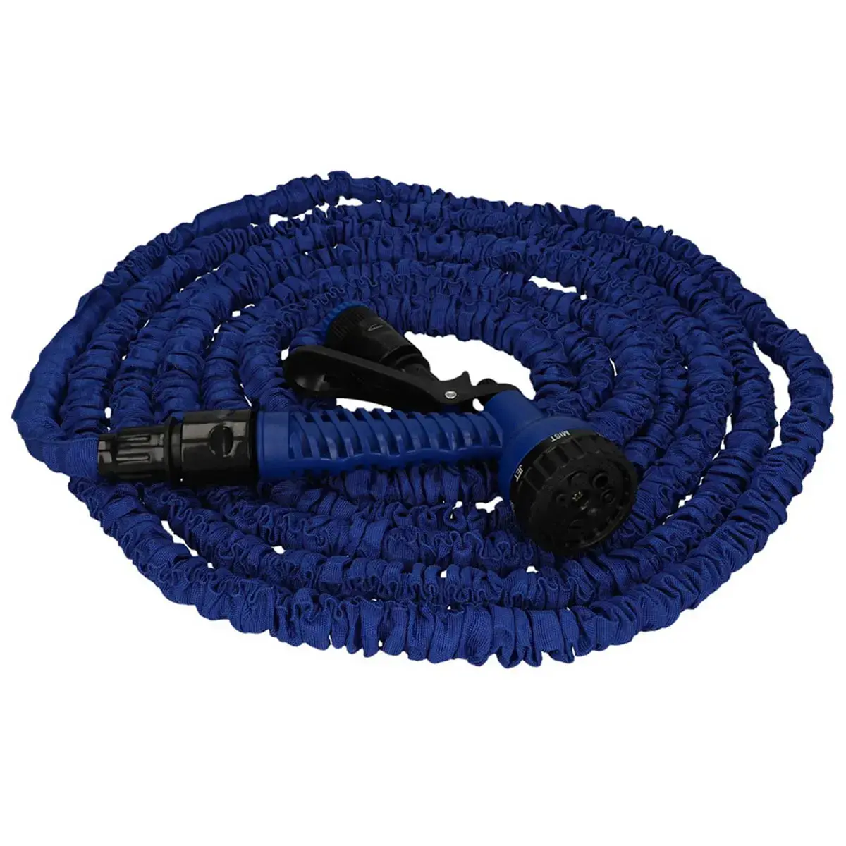 Uitrekbare tuinslang, 5 tot 15 meter, blauw - Cartrend 