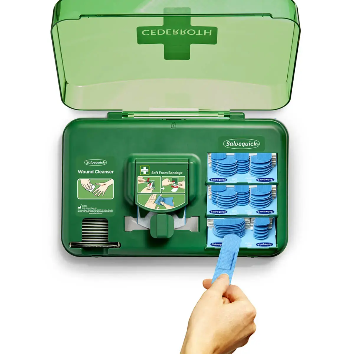 Eerstehulpset Wound Care Dispenser Blauw - Cederroth