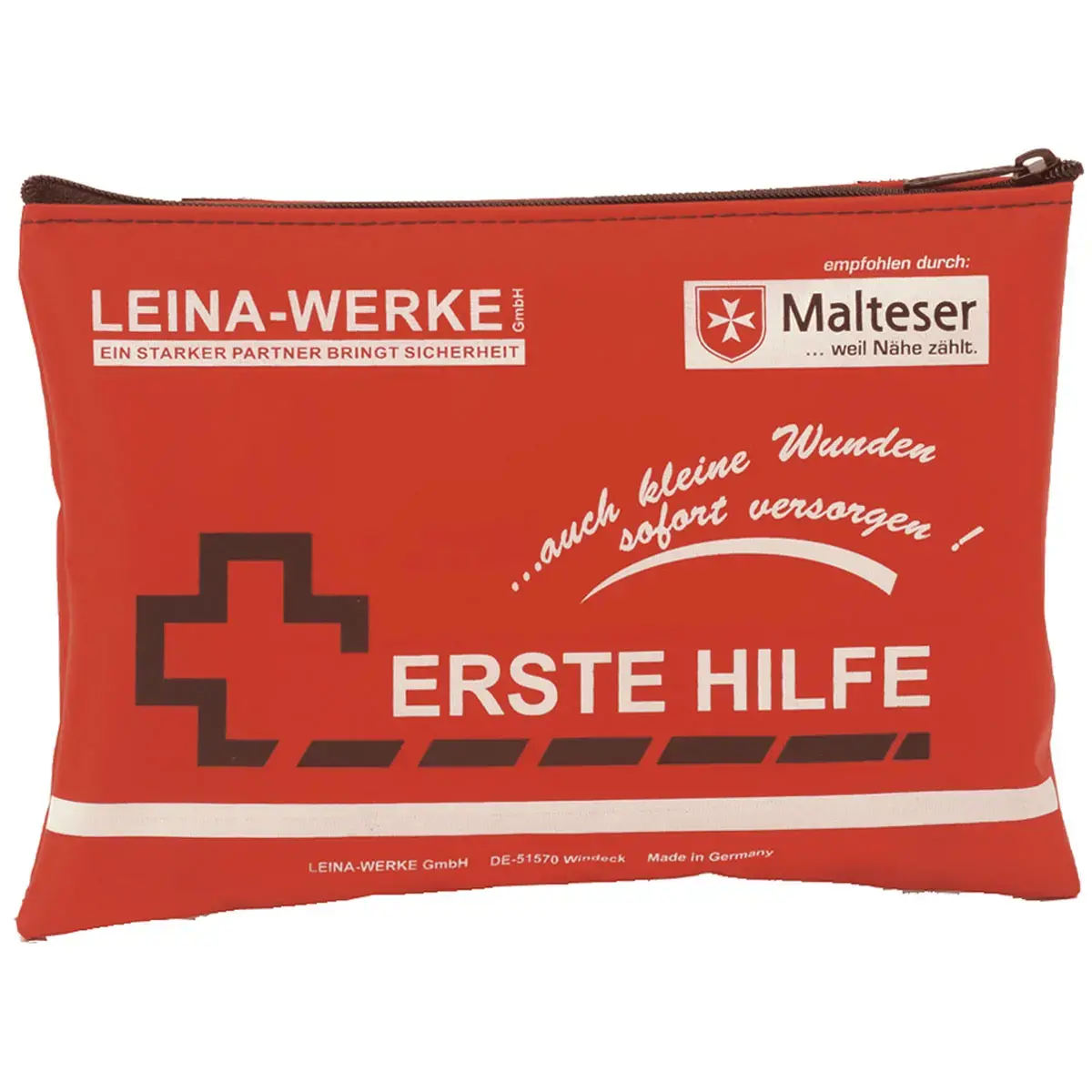 Mobiele EHBO-set LEINA, 24-delig, van nylon, rood - Leina-Werke