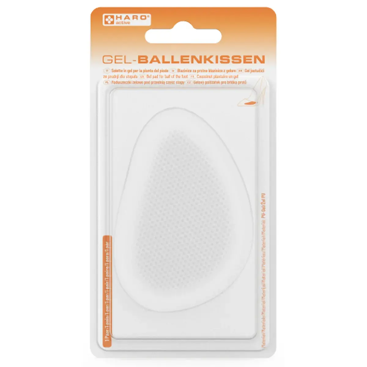 Gel kussen voor voetzool, 1 paar - Haro