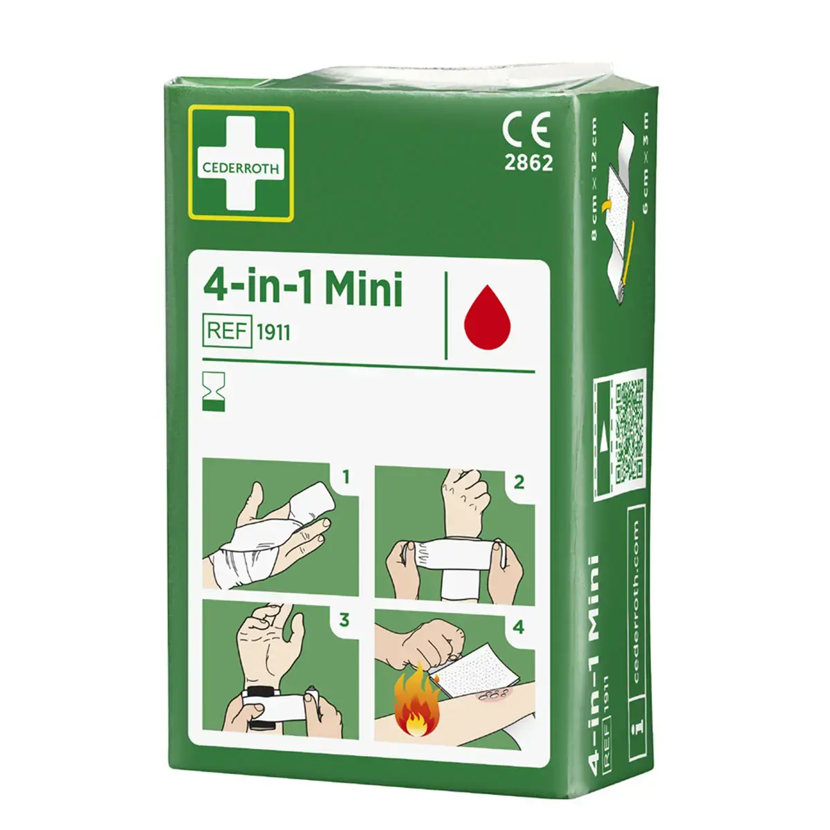 4-in-1 mini hemostatisch verband - Cederroth 