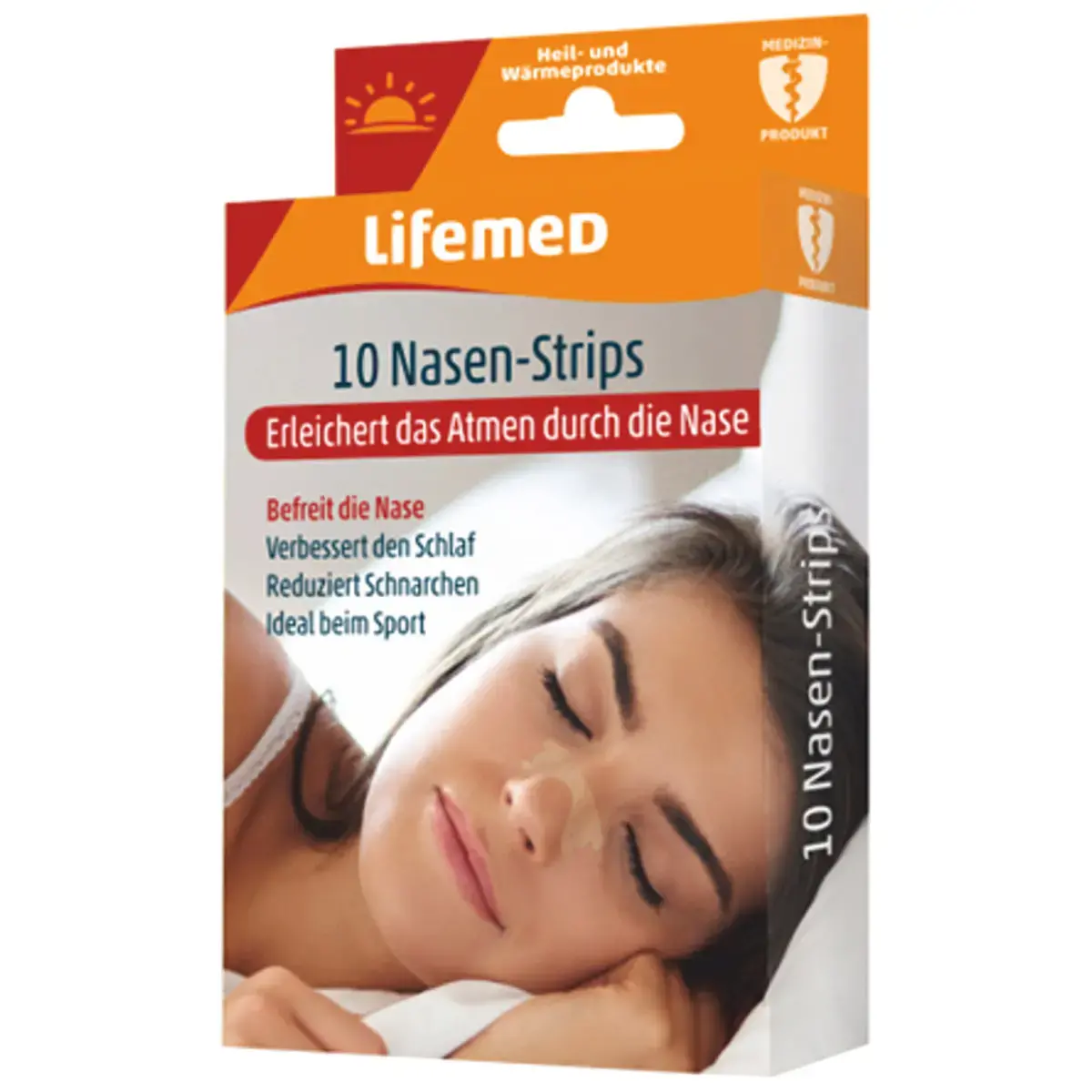 Neusstrips, 19 x 66 mm, huidskleur - Lifemed 