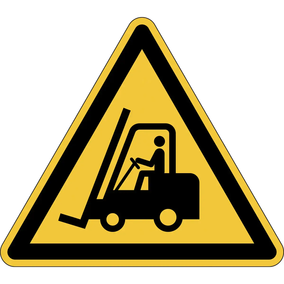 Waarschuwingsbord 'Let op heftrucks - Duurzaam' 