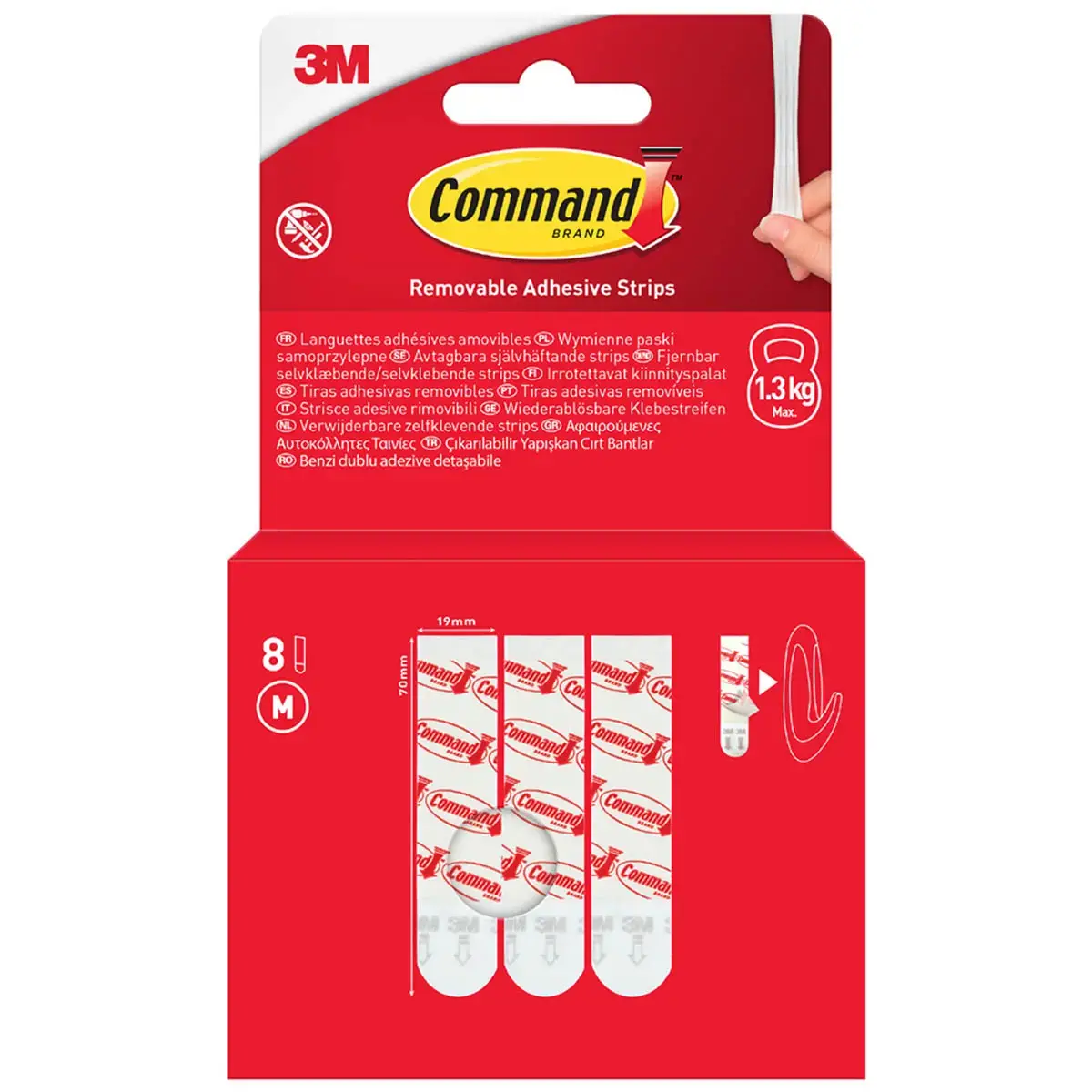 Navulverpakking met witte kleefstrips - Command 