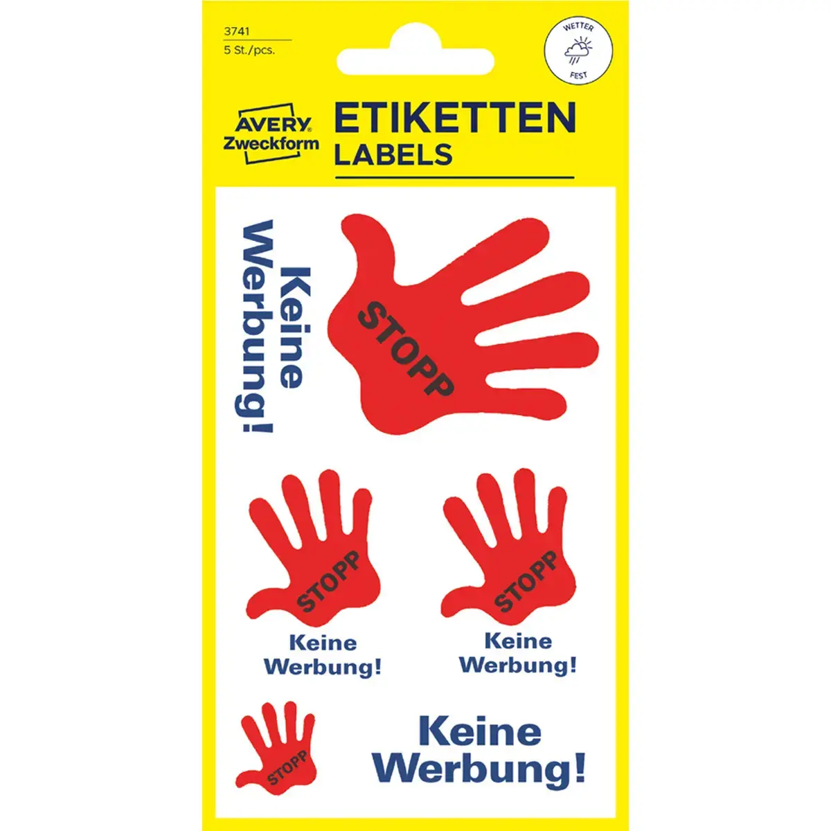 Sticker "Stop reclame" - Avery Zweckform 