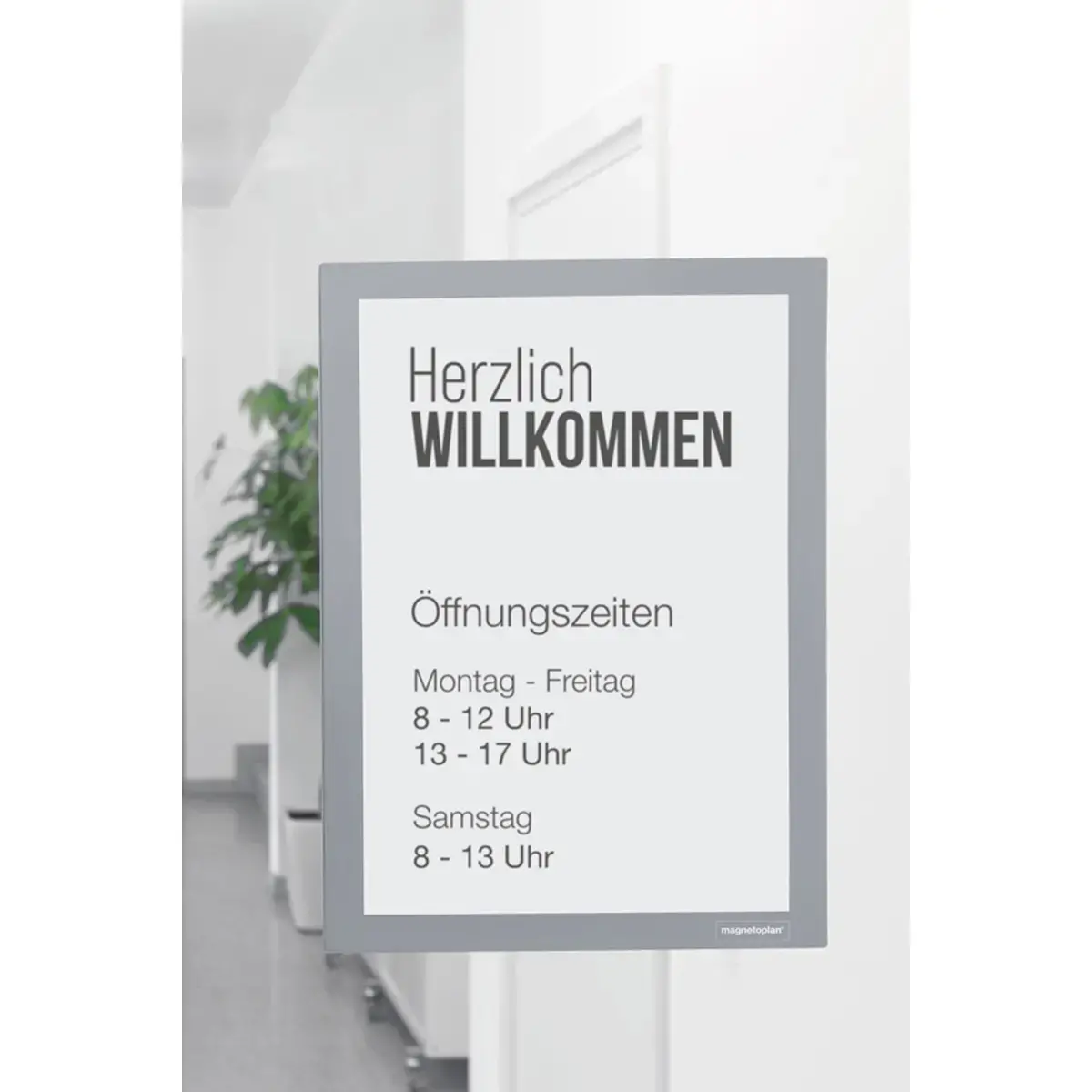 Magnetofix displayframe, A6, zwart - Magnetoplan