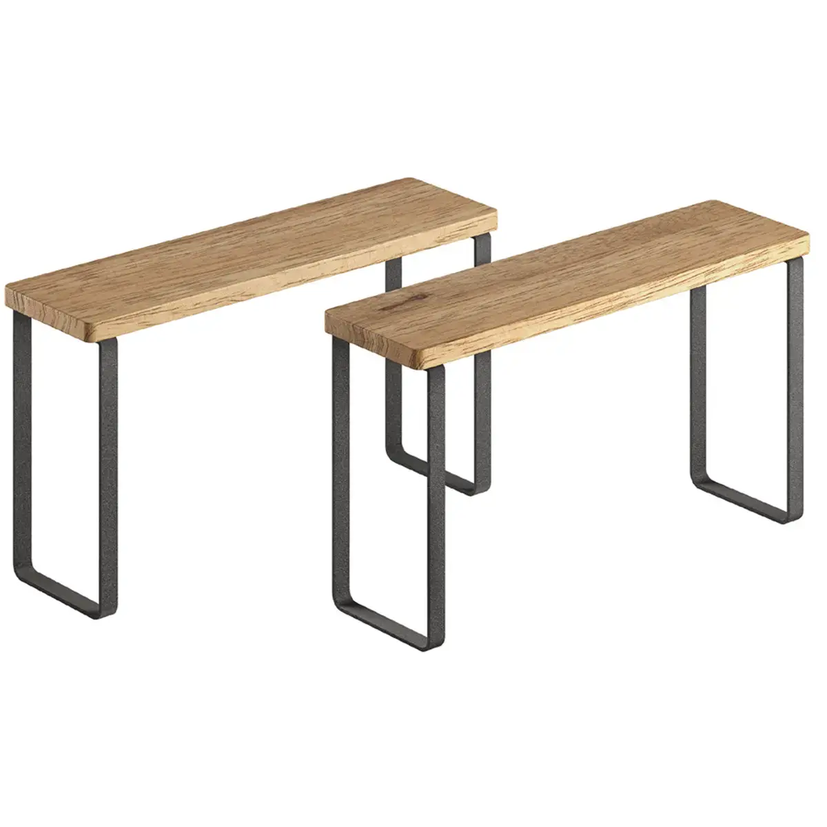 York LAVA kruidenrek, 1 niveau, set van 2 - Metaltex