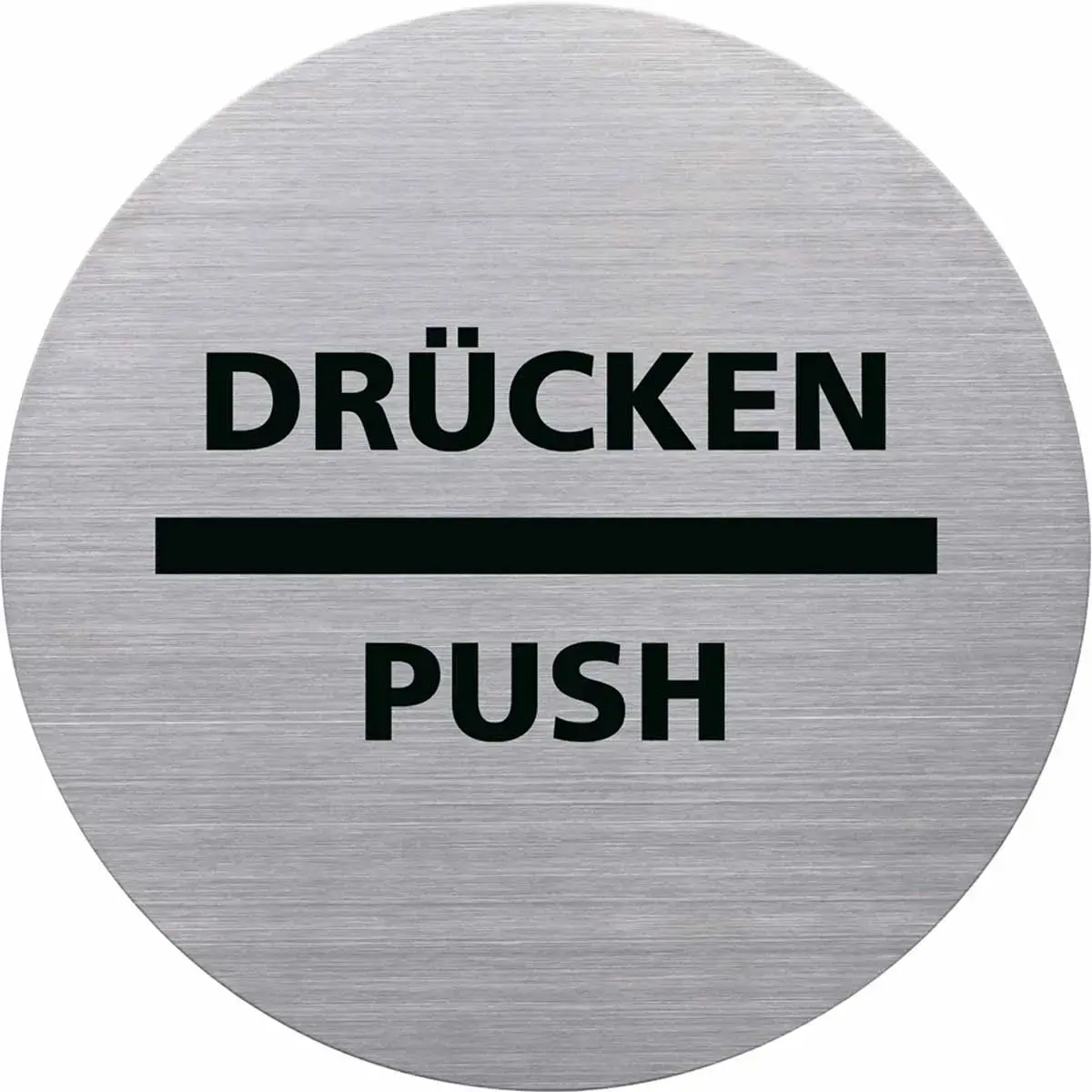 Deurpictogram "Duwen" - Helit