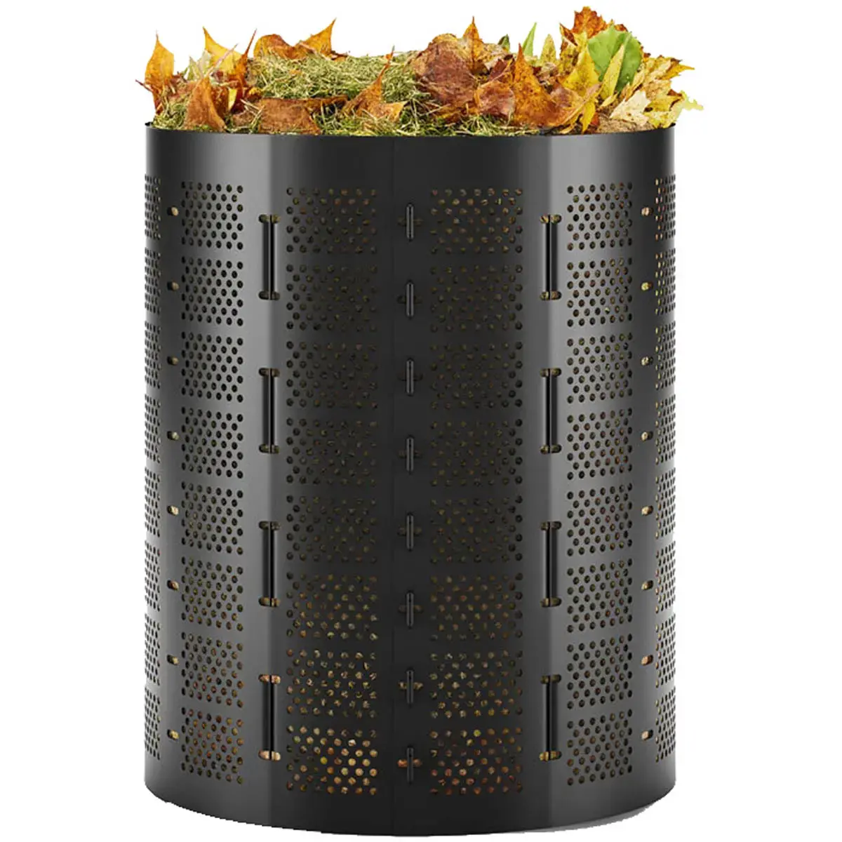 Compostbak, 400 liter, van HDPE, zwart - Bradas
