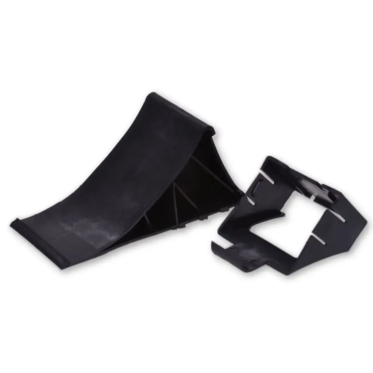 Wielblok met houder, zwart - Iwh