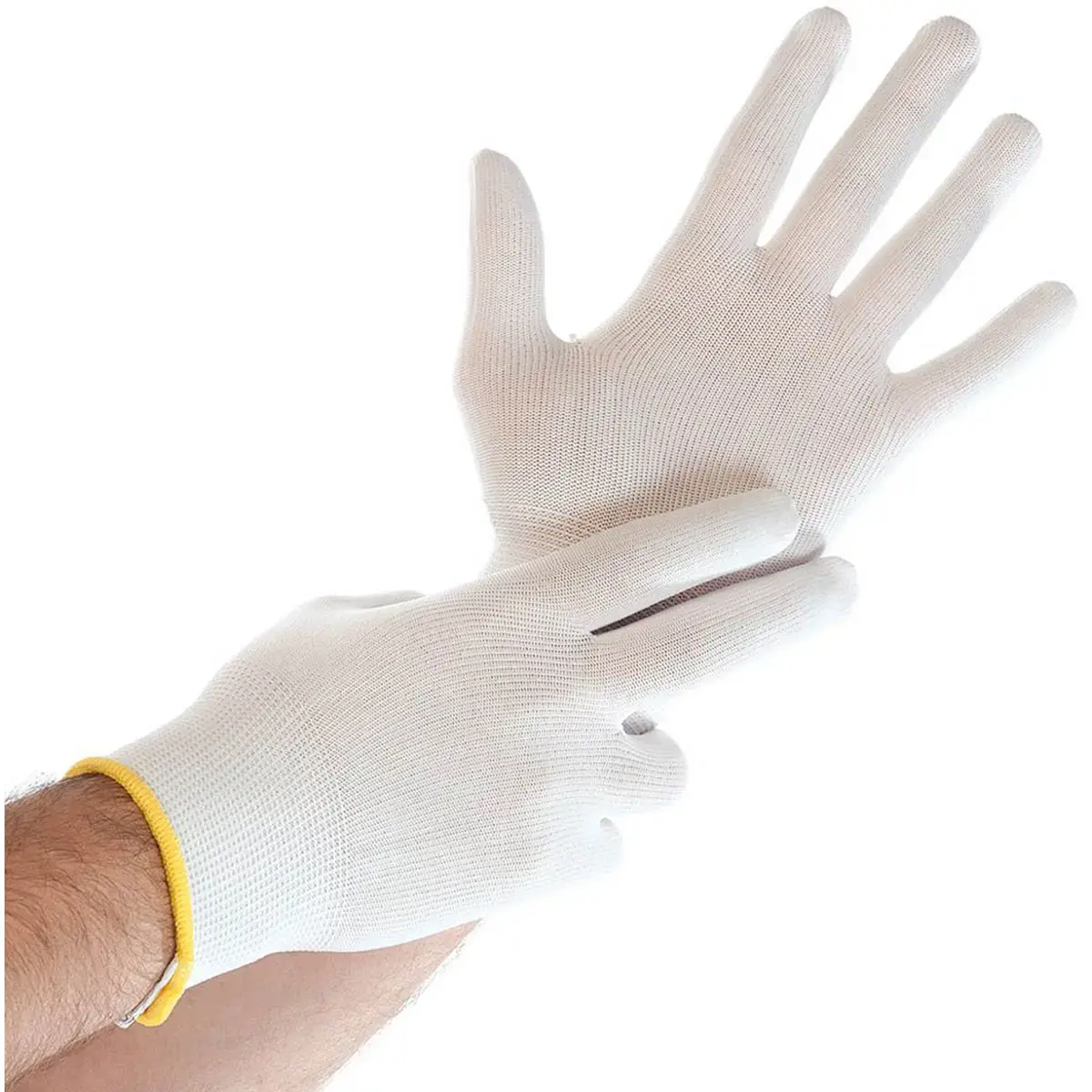 Ultra Flex werkhandschoenen, nylon, L, wit - Hygostar