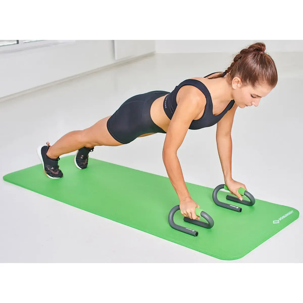 Handvat voor Push Up Bars pompen, zwart/groen - Schildkröt