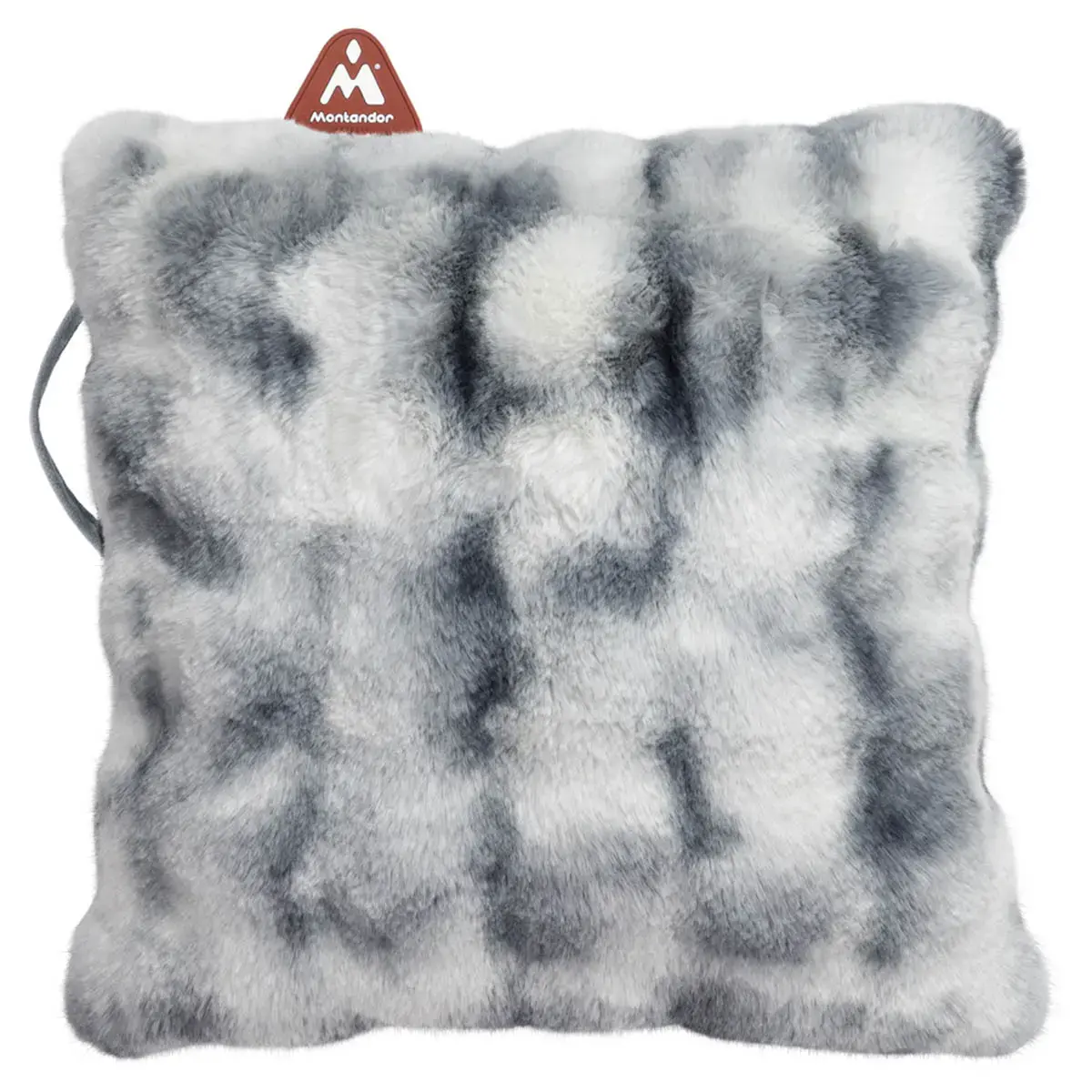 Warmtekussen met heatpad, pluche, grijs - Montandor
