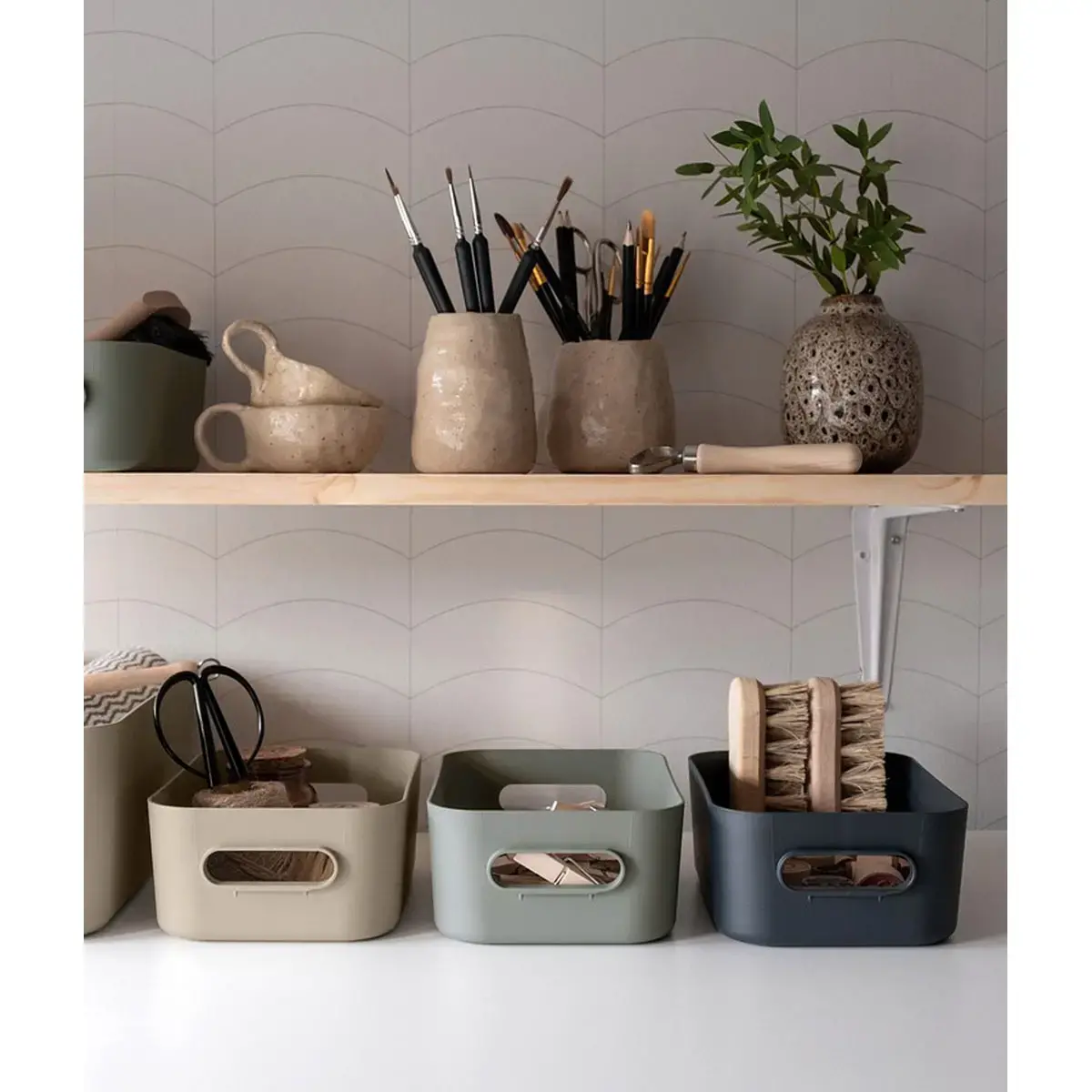 Opbergdoos Comfort S, mosgroen - Smartstore 