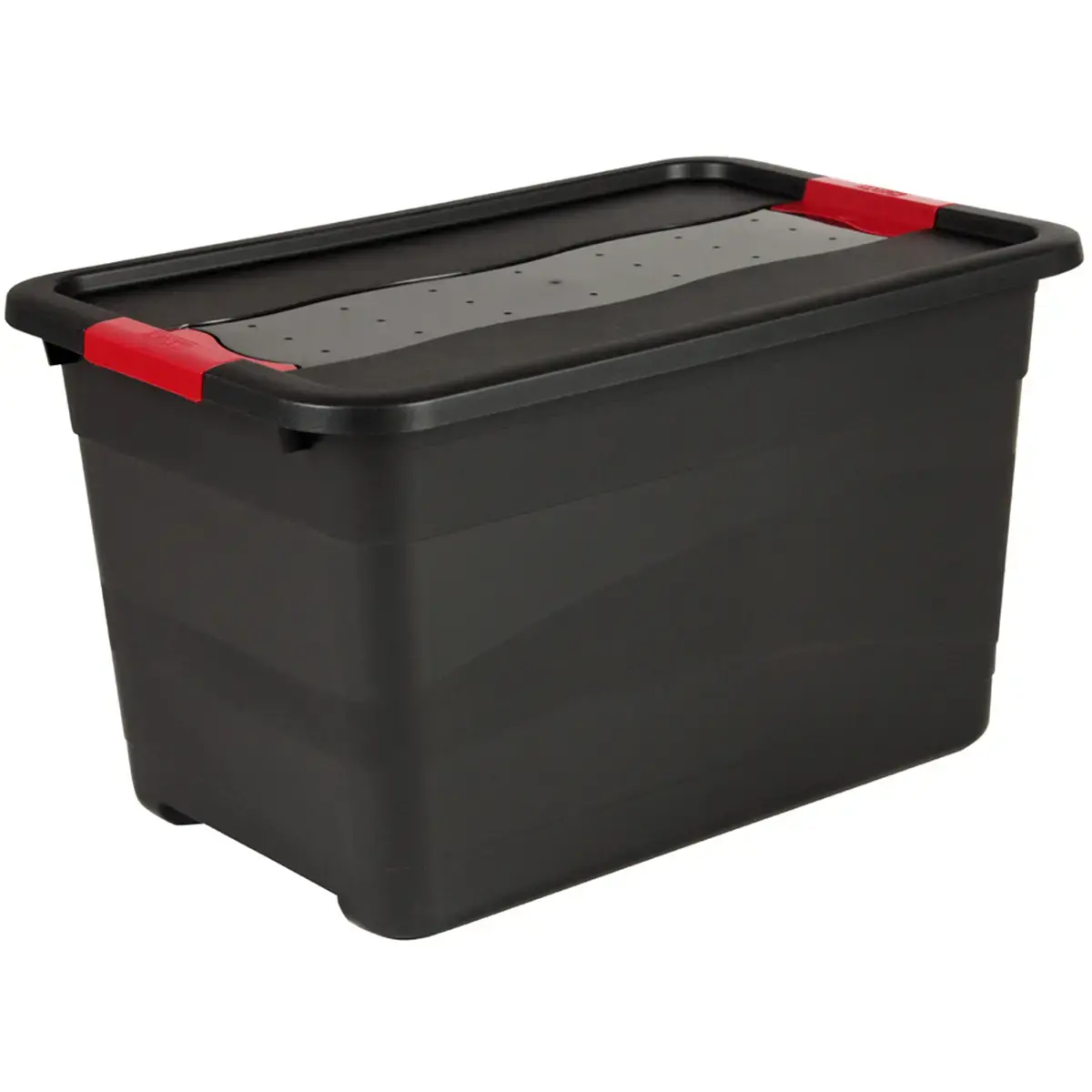 Opbergdoos 'eckhart', 52 L, grafiet/rood - Keeeper 