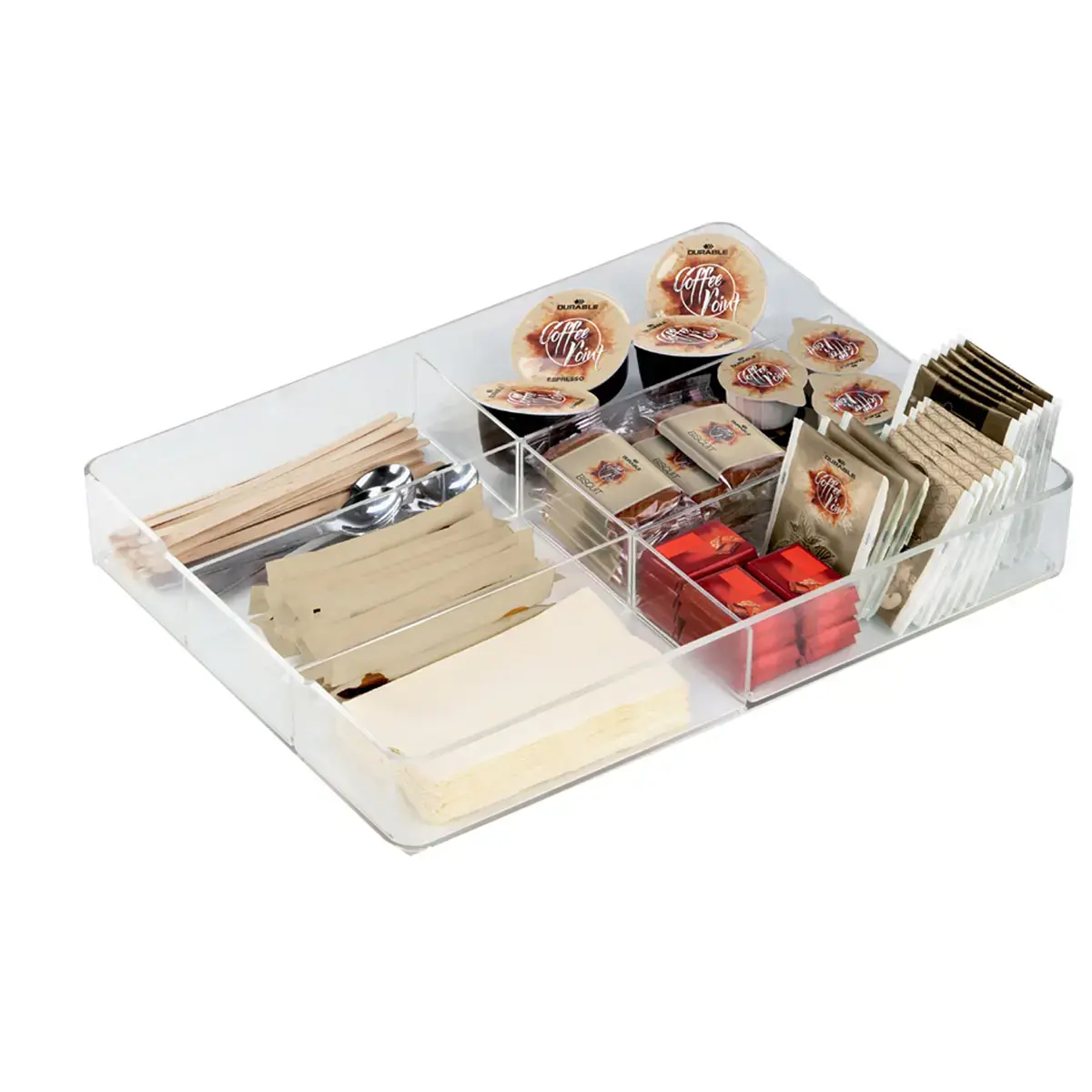 Opbergplateau 'COFFEE POINT CADDY', acryl - Duurzaam