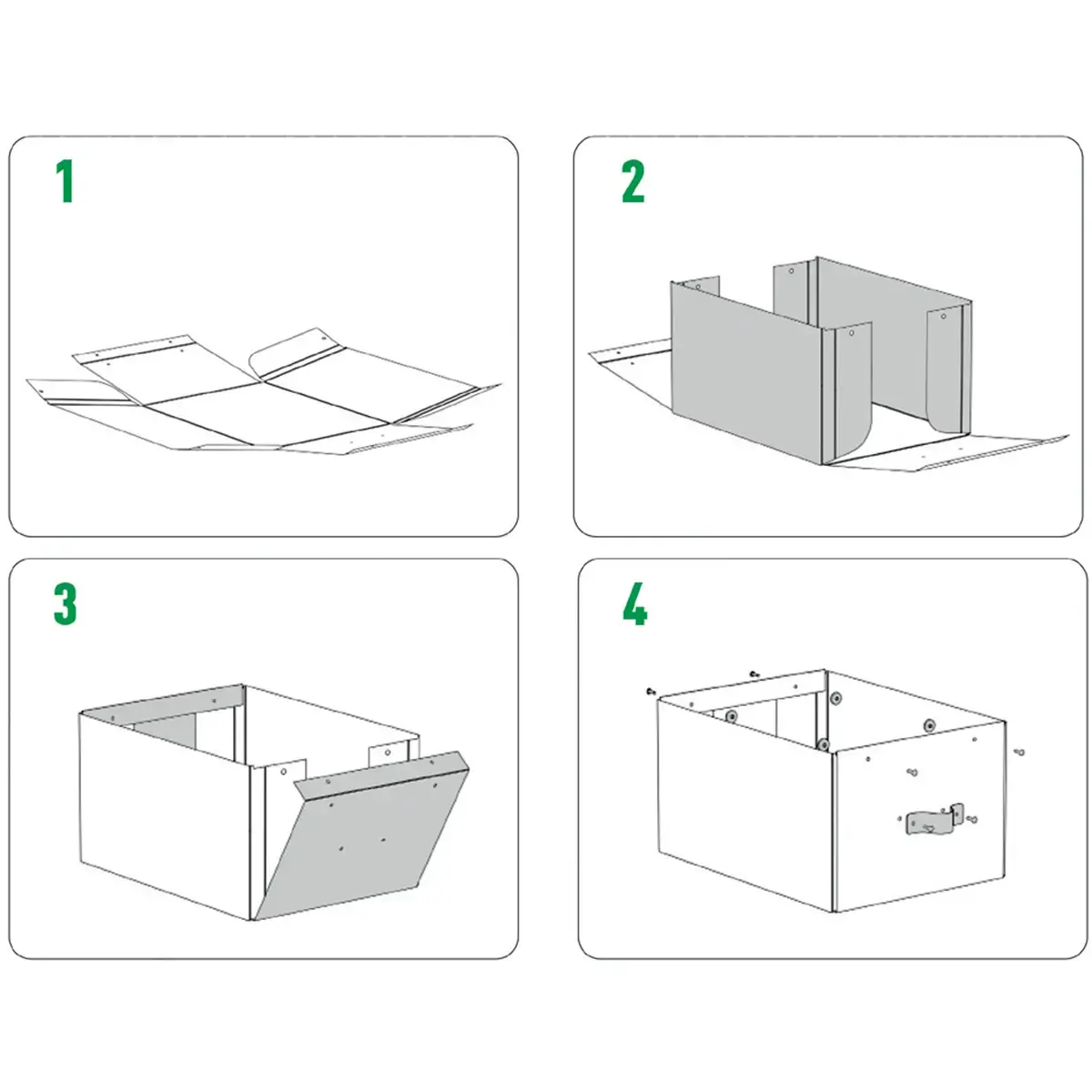 Opbergdoos Puro, karton, 7 L, set van 2, zwart - Leitz