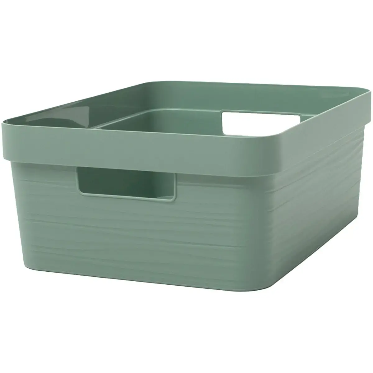 Opbergdoos STONE, 12 liter, PP, wit - Eda Fontaine 