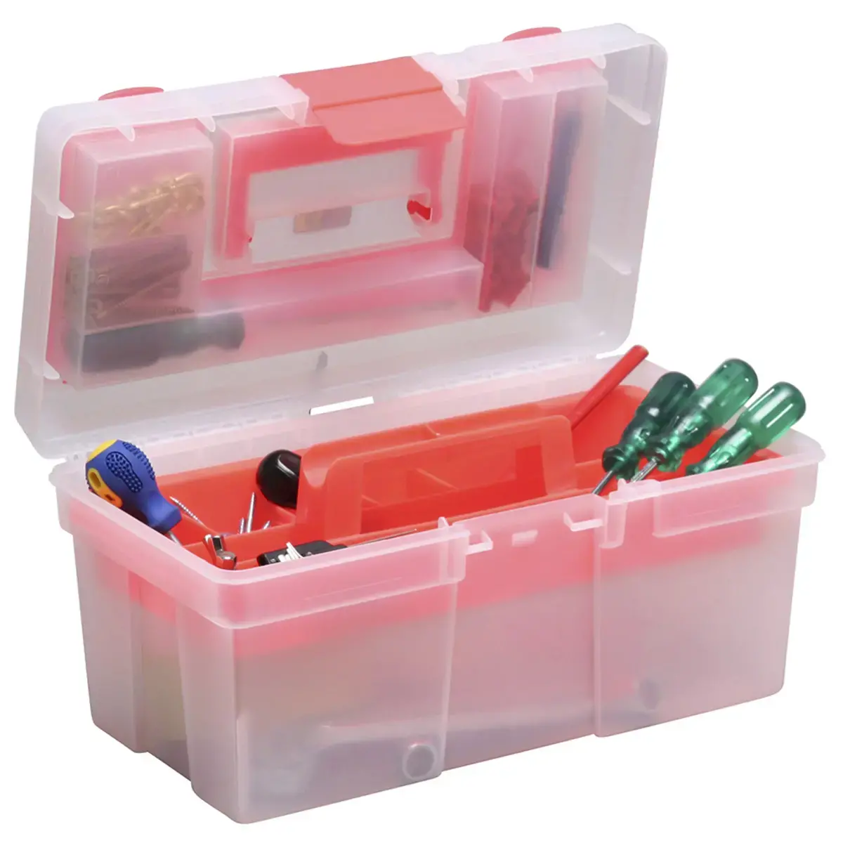 Opbergdoos McPlus Clear 16, PP, rood - Allit