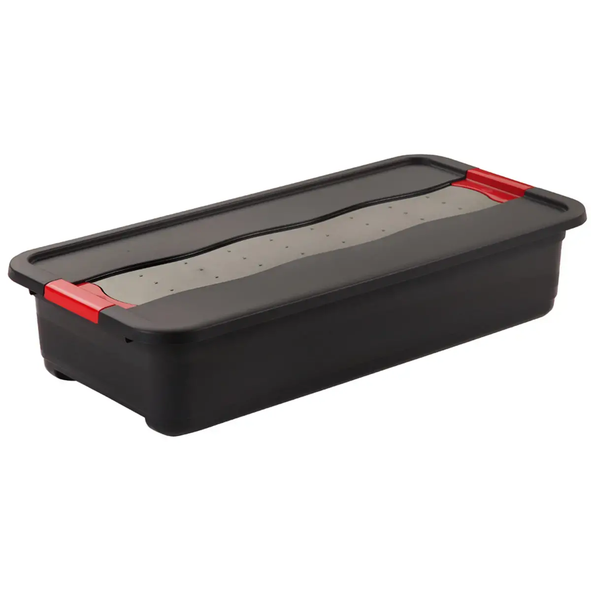 Opbergdoos 'eckhart', 33 L, grafiet/rood - Keeeper 