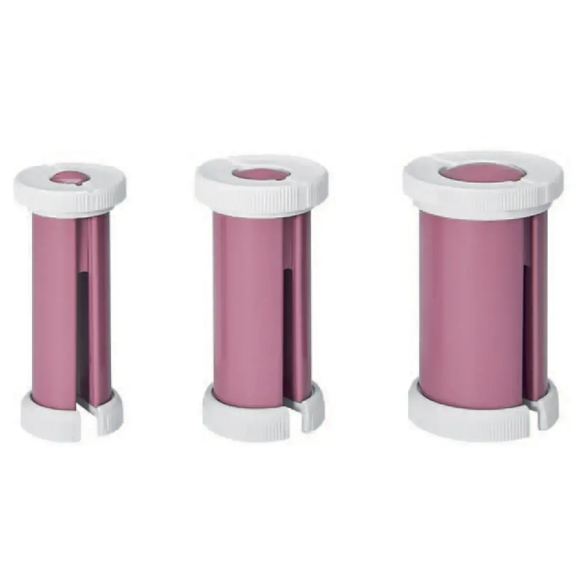 Set krulspelden PC-LW 3028, wit/bordeaux - Profi Care
