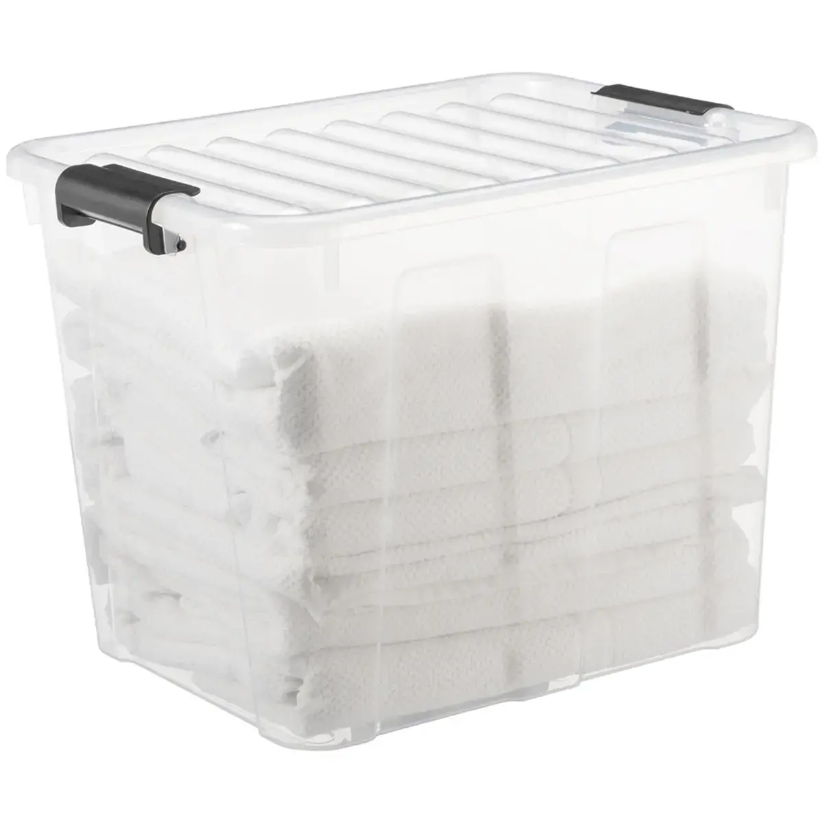 Opbergdoos HOME BOX, 40 L, transparant - Plast Team 