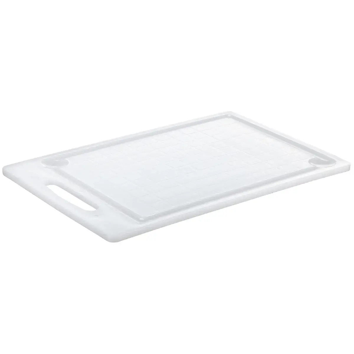 Snijplank met sapgroef, wit - Plast Team 