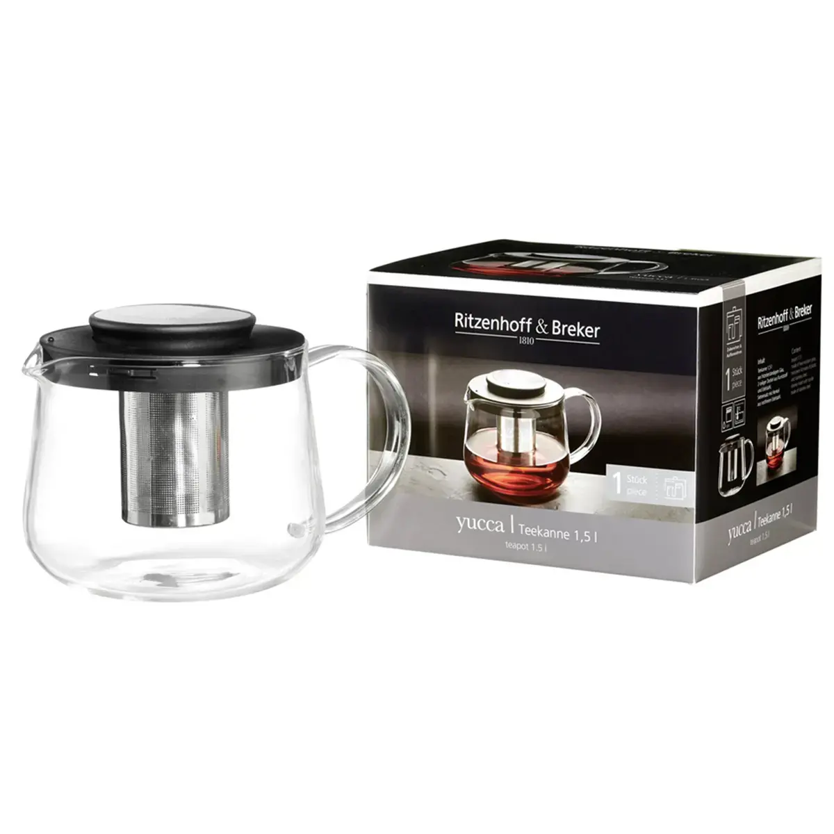 Theepot YUCCA, van glas, 1,5 liter - Ritzenhoff & Breker 