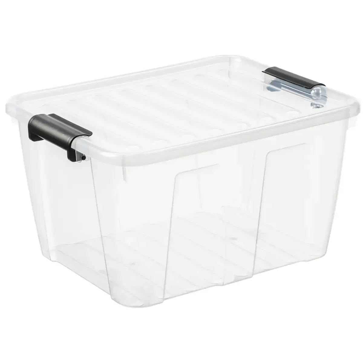 Opbergdoos HOME BOX, 30 L, transparant - Plast Team