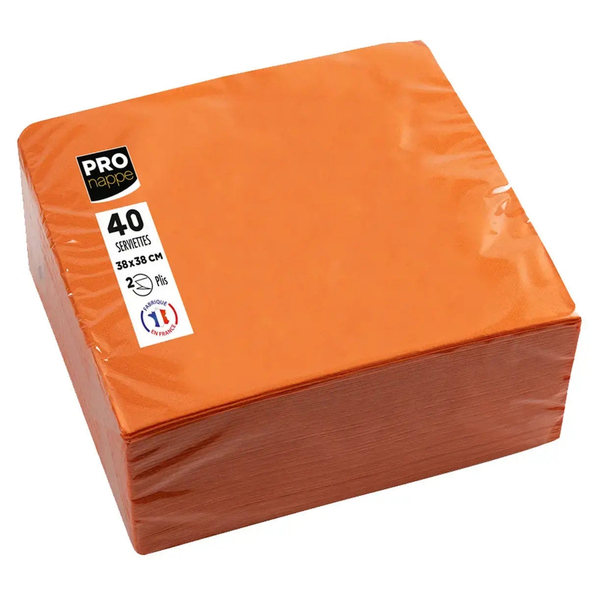 Wegwerp tafellaken, 380 x 380 mm, oranje - Pronappe