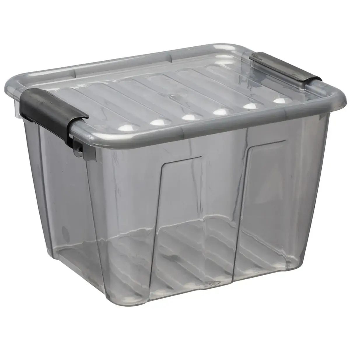 Opbergdoos HOME BOX, 3 L, doorschijnend grijs - Plast Team