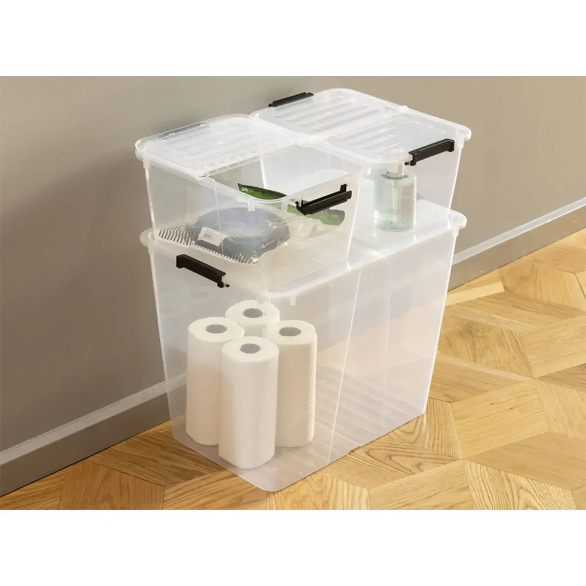 Opbergdoos HOME BOX FLEX, 30 liter - Plast Team