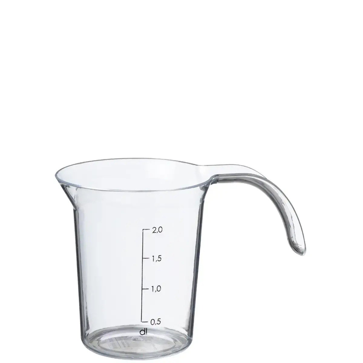 Meetkan 'Palermo', 1 liter, transparant - Plast Team