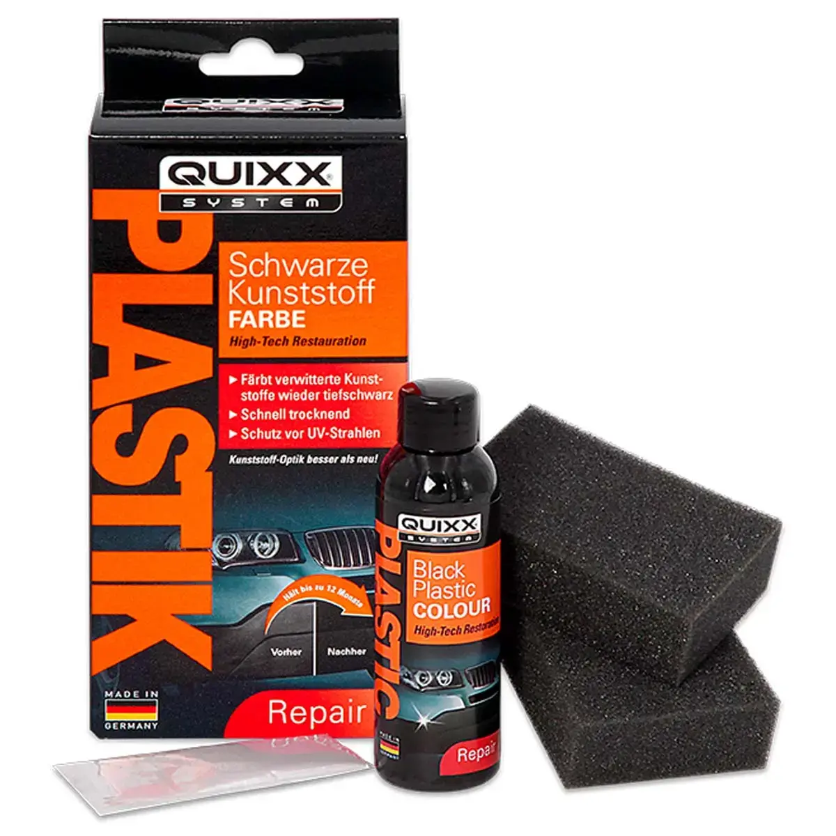 Zwart plasticverf - Quixx 