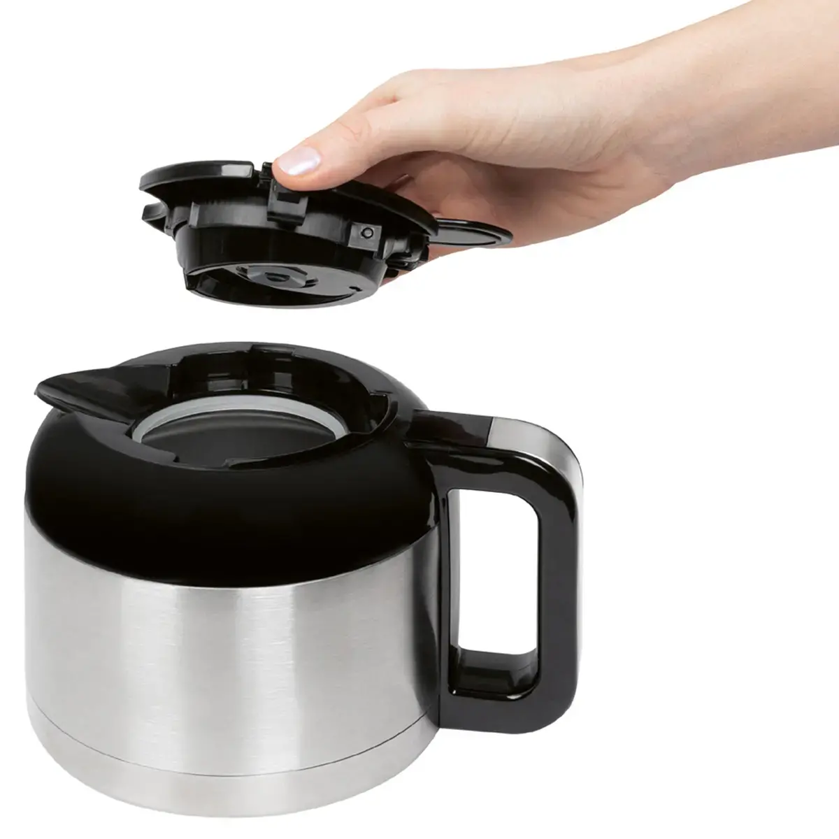 Thermos koffiemachine KA 3805, zilver / zwart - Clatronic 