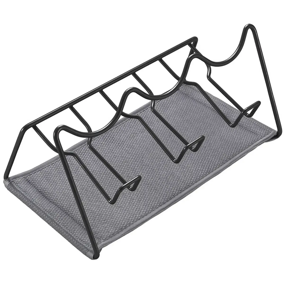 Sodatex afdruiprek 3 LAVA, mat zwart - Metaltex
