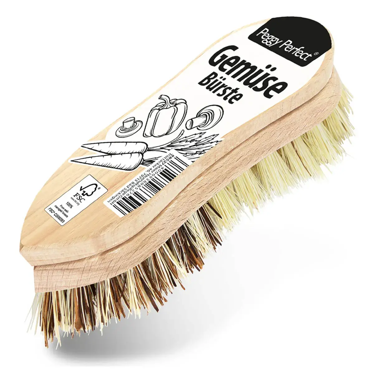 Groenteborstel, natuurlijk hout, 140 mm - Peggy Perfect 