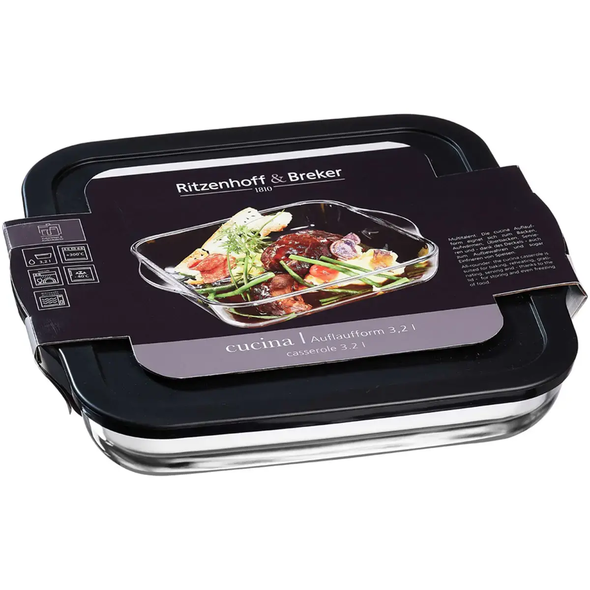 Ovenschaal CUCINA, glas, 3,2 l - Ritzenhoff & Breker