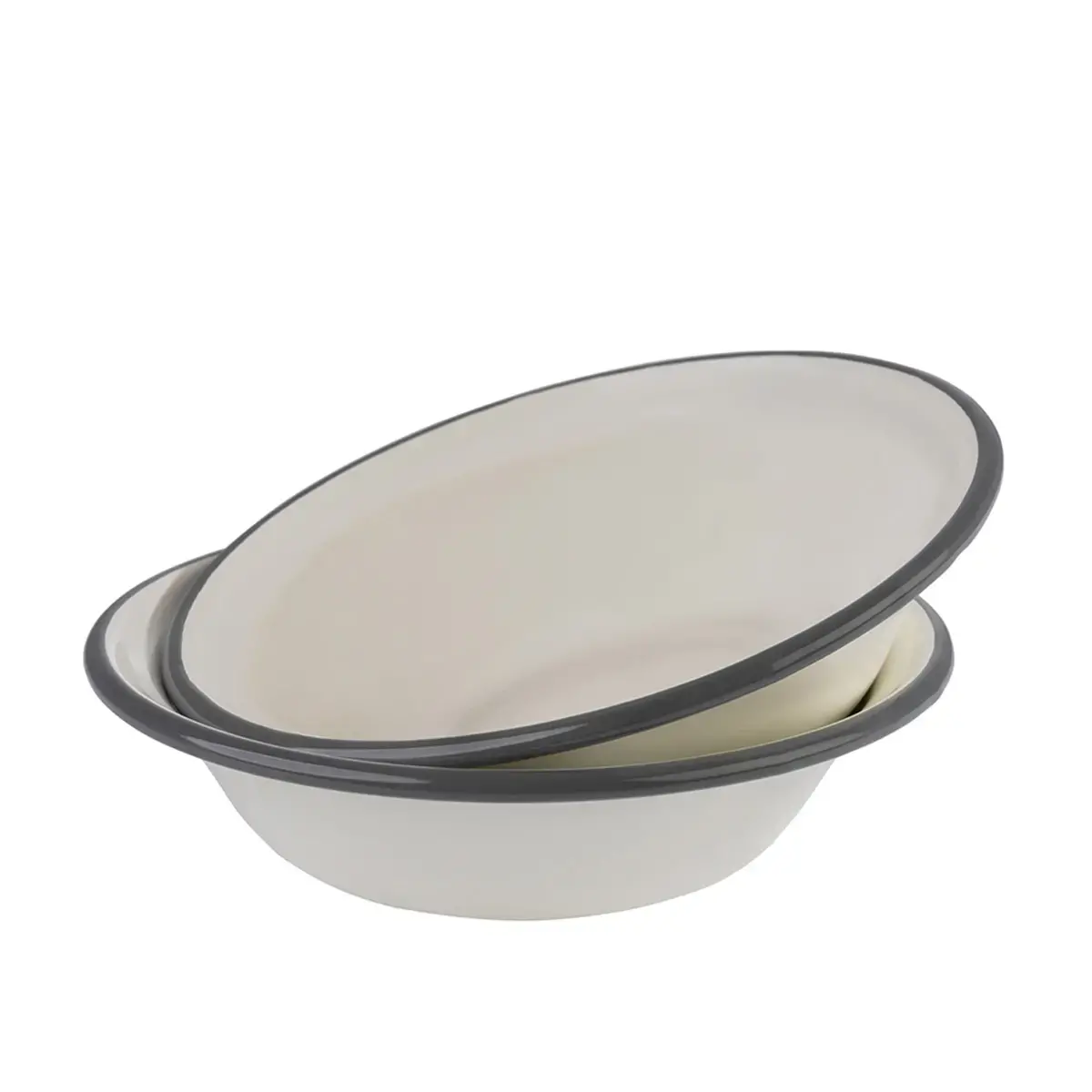 2 geëmailleerde kommen, diameter 165 mm - APS
