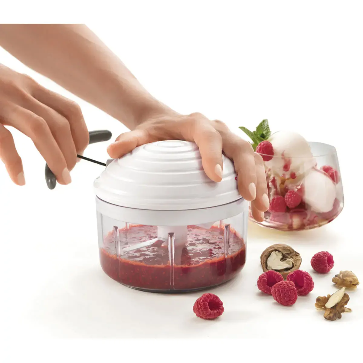 Rotomac fruits- en groentesnijder, 600 ml, wit - Metaltex