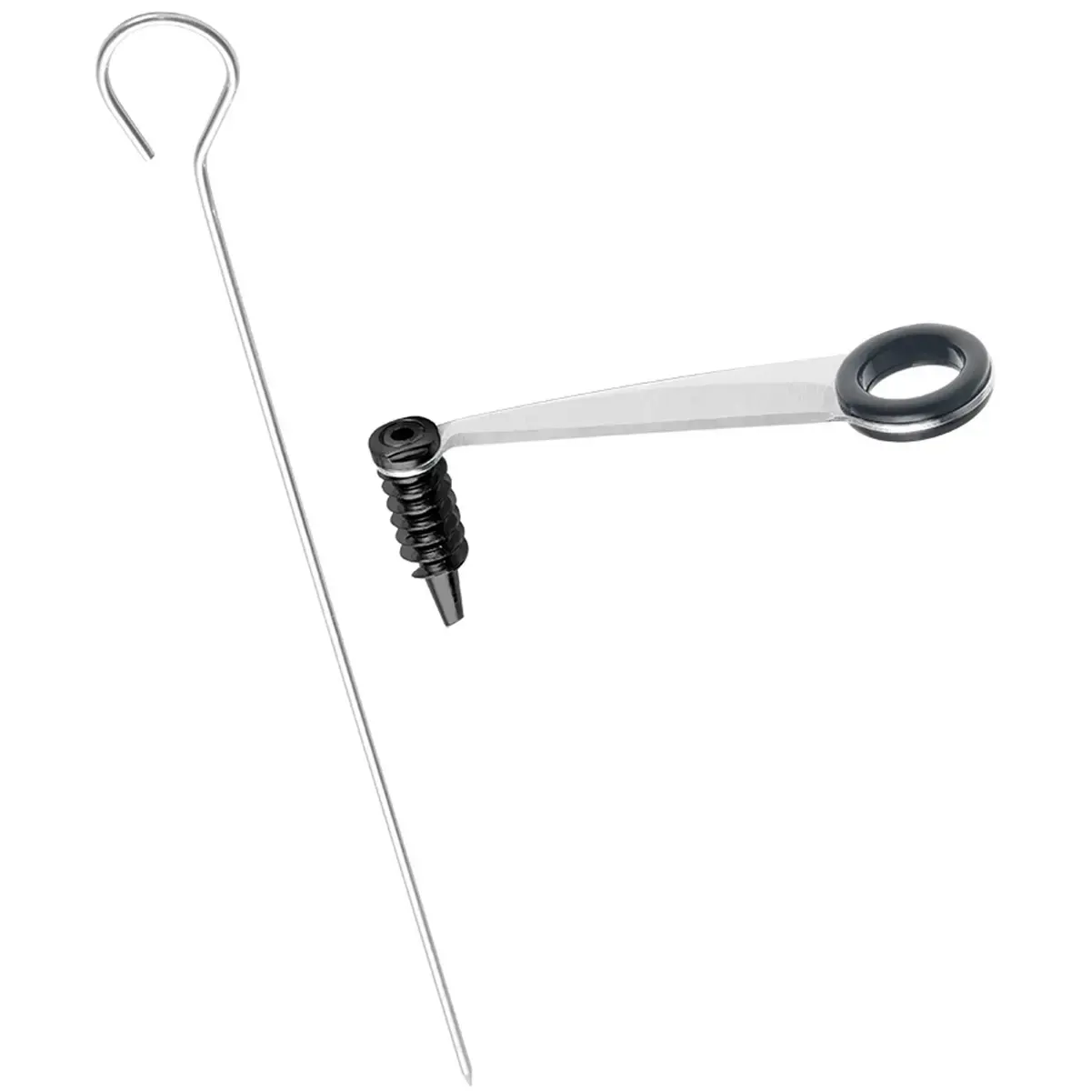 Radijsschiller, lengte 293 mm, zilver/zwart - Metaltex