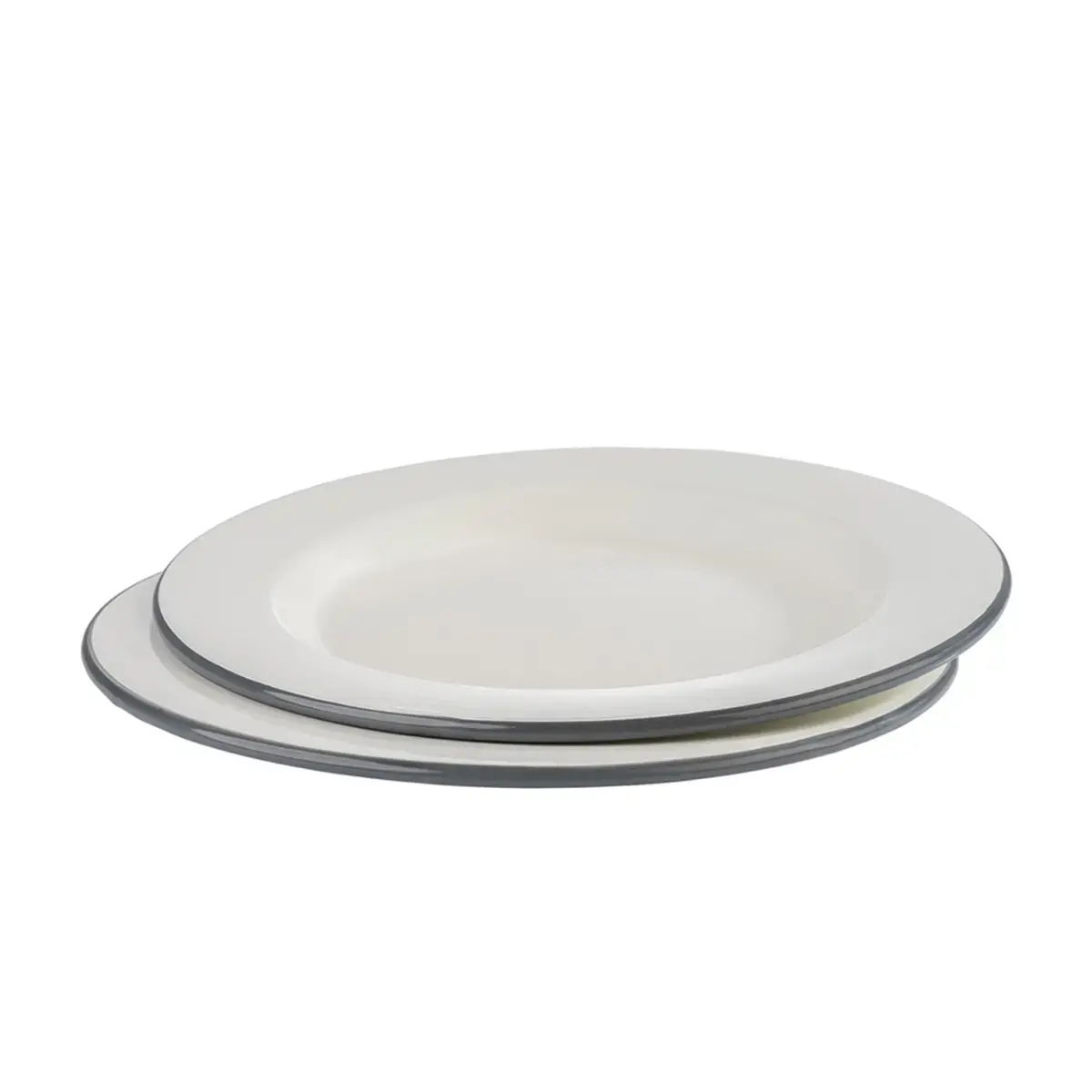 2 geëmailleerde borden, diameter 260 mm - APS