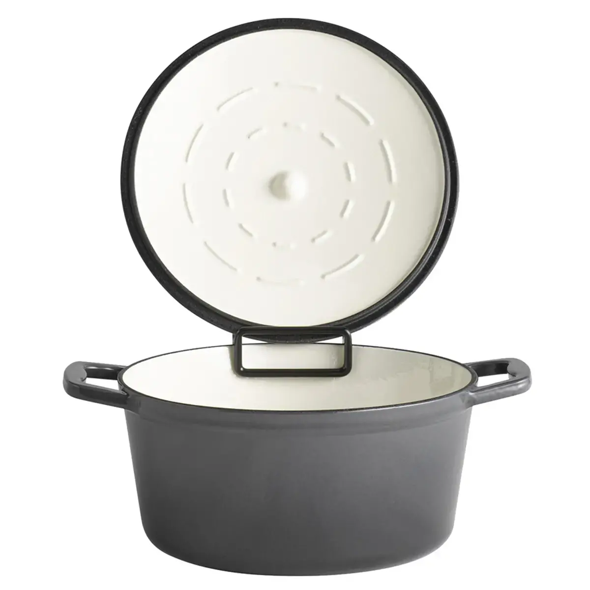Ovenschaal met deksel 5STARS, 4 liter, antraciet - APS 