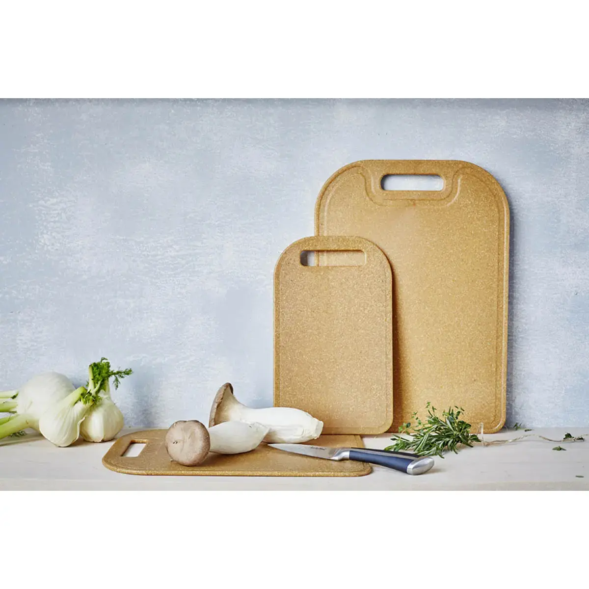 Biologisch snijplank, 350 x 250 mm, houtlook - Gastromax