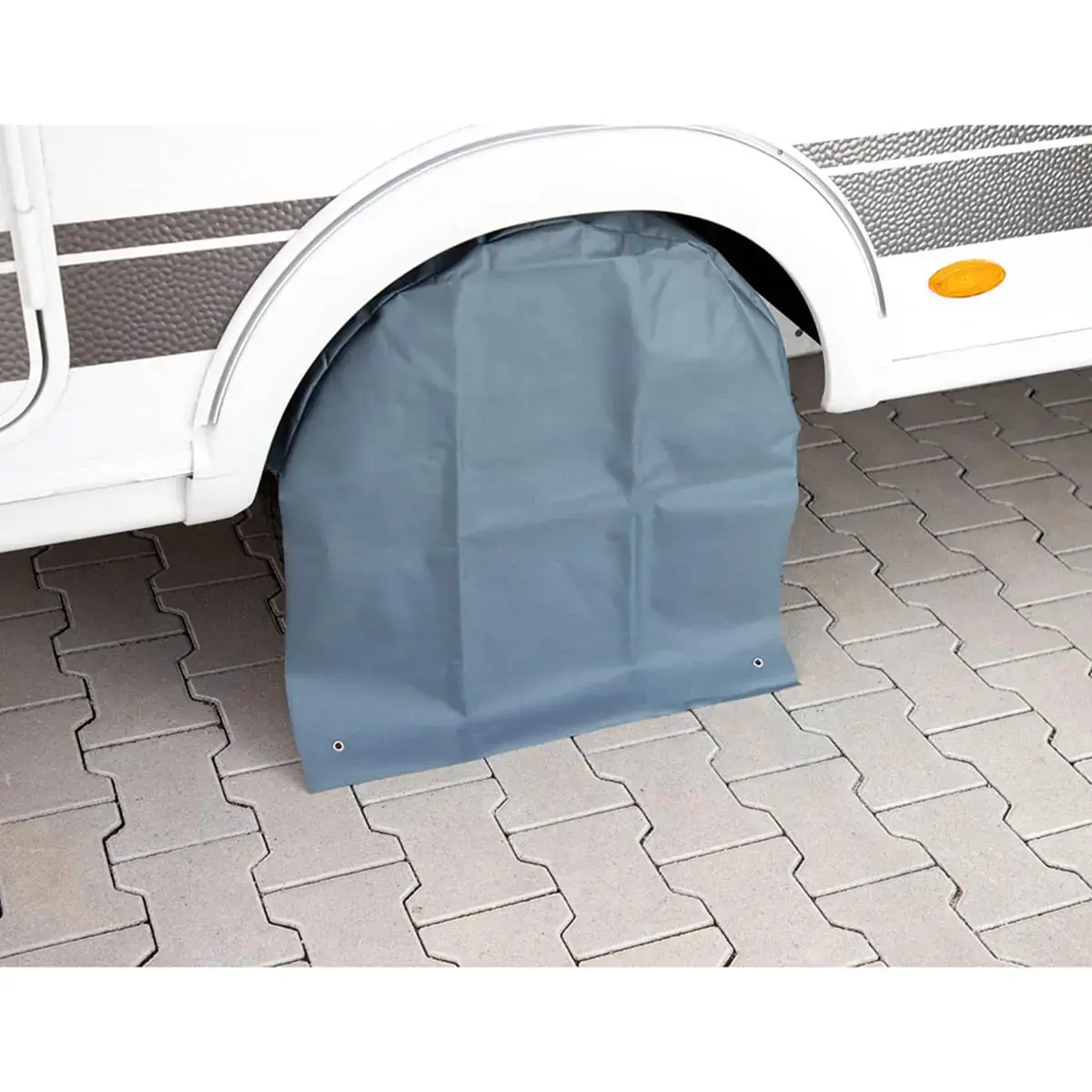 cartrend XL wielbeschermhoes, van polyester, grijs