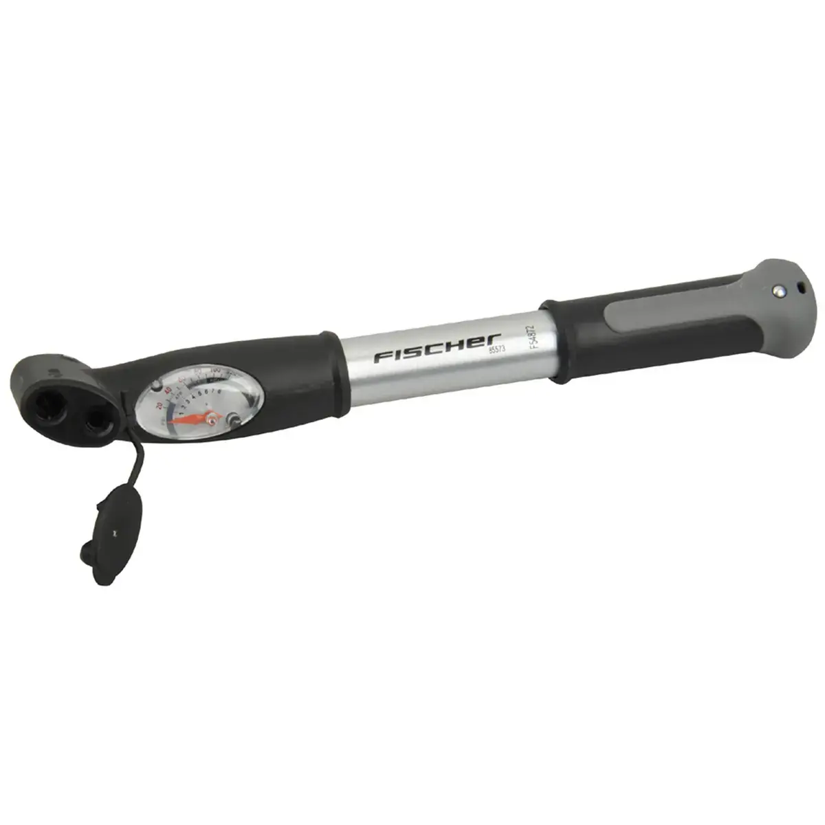 FISCHER Mini luchtpomp voor fiets, van aluminium, (H) 295 mm