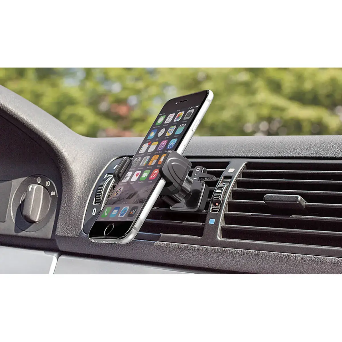 WEDO Smartphonehouder voor auto 'Clip-it plus', zwart