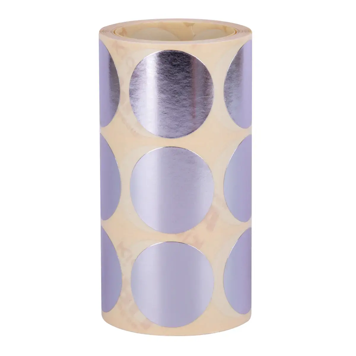 Rol stickers rond &Oslash;33 mm metallic zilver - Apli 