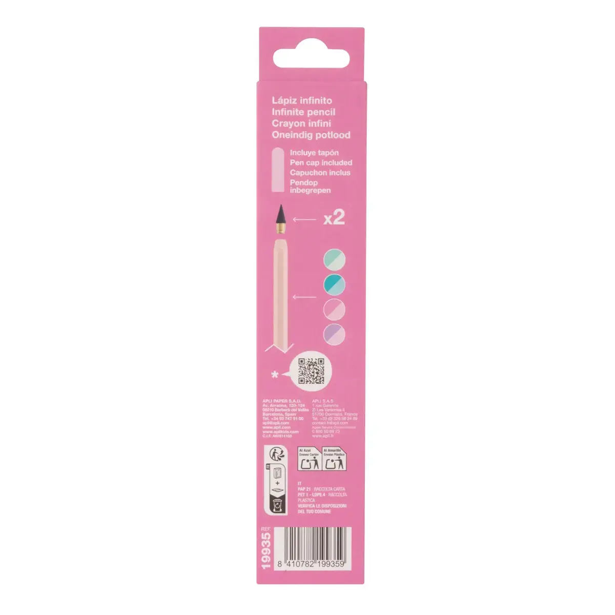 Crayon Infini roze Nordik - Apli