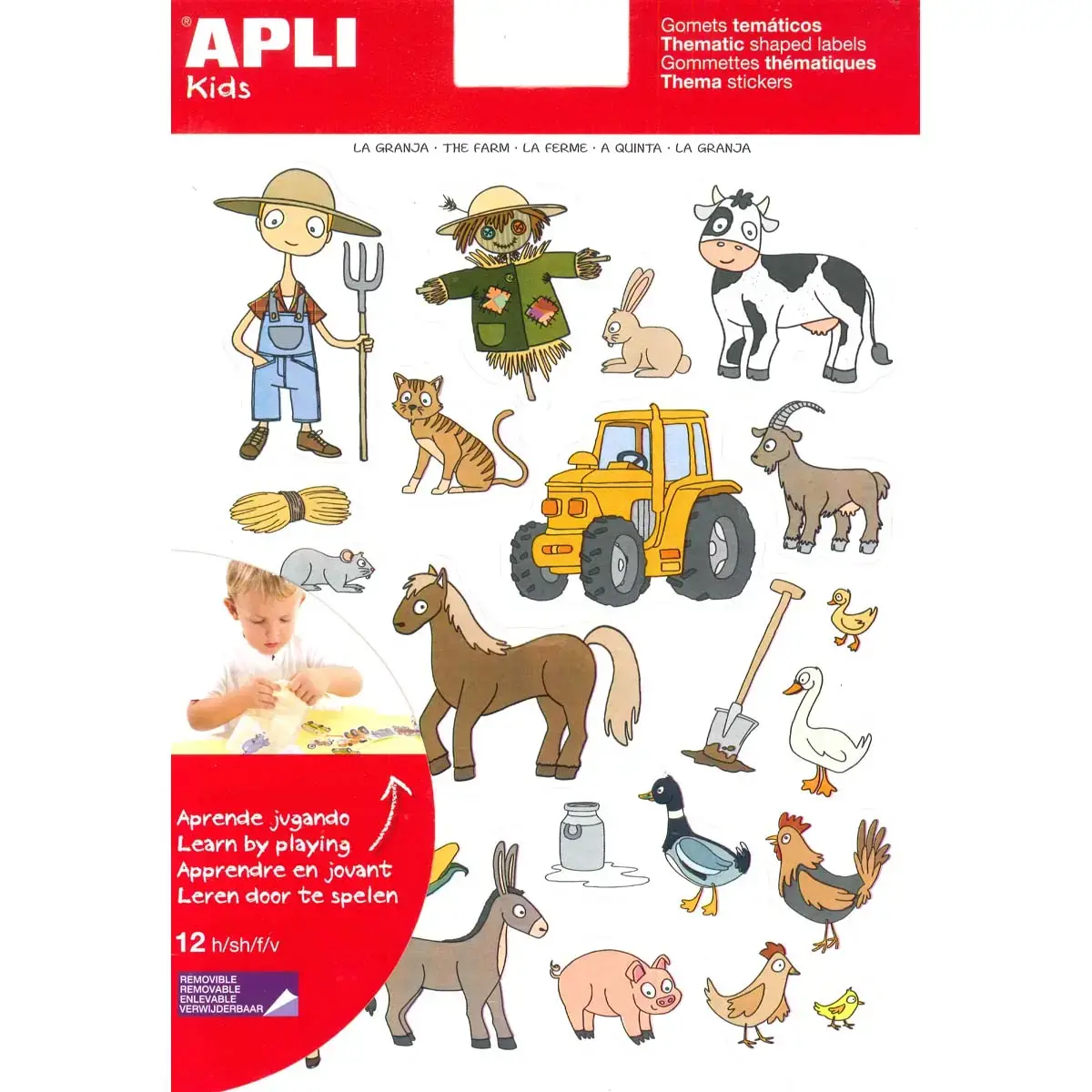 Themagebordjes De Boerderij 12 vellen - Apli